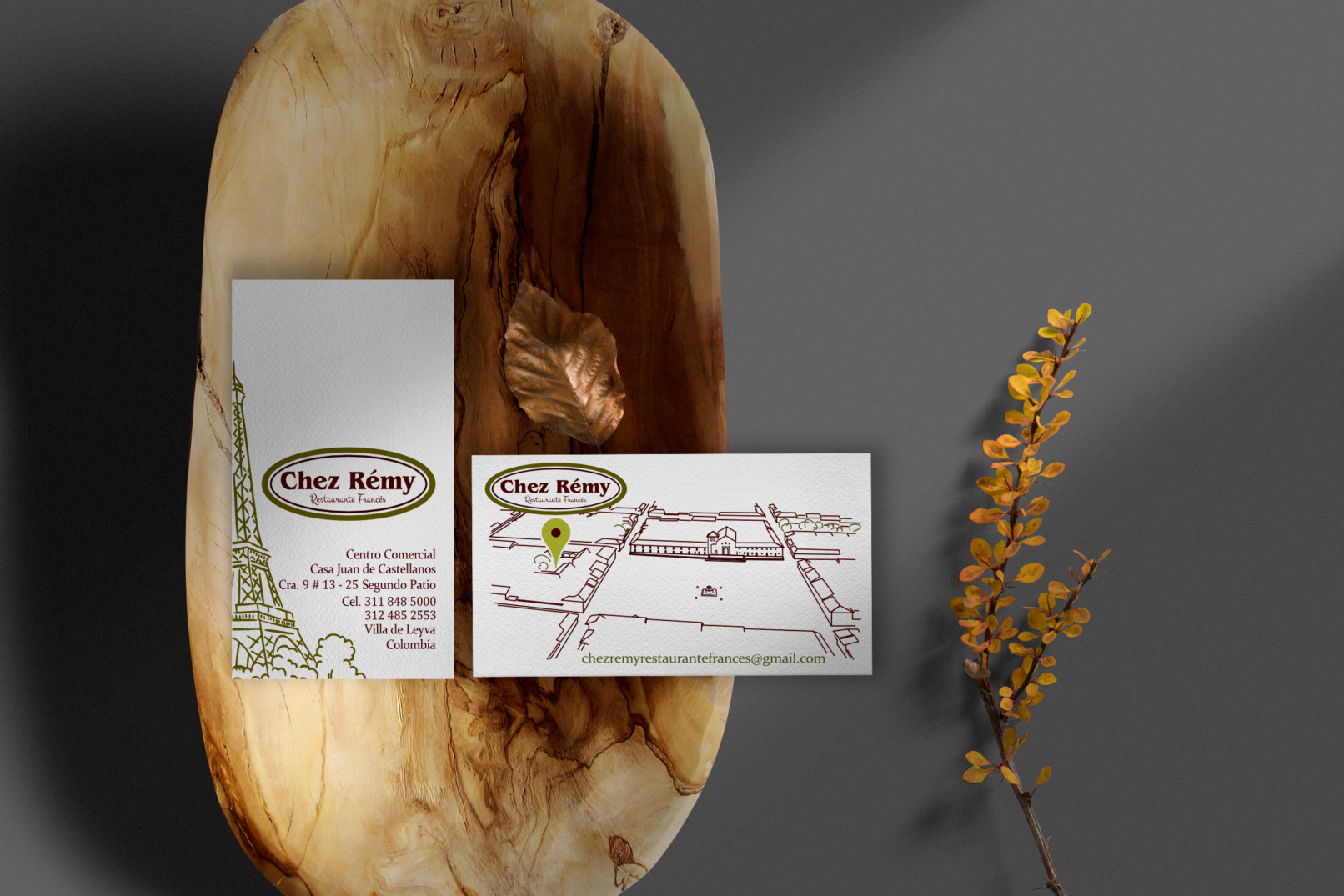 Business cards Chez Remy