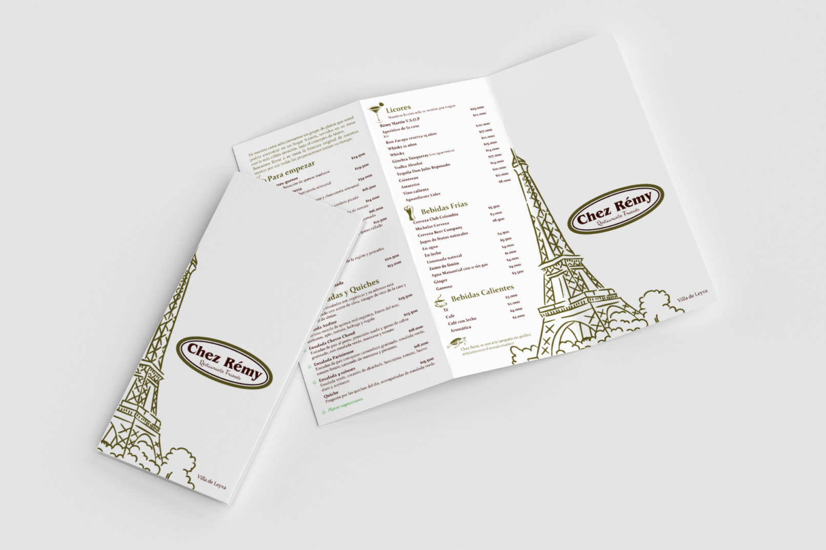 Chez Remy menus