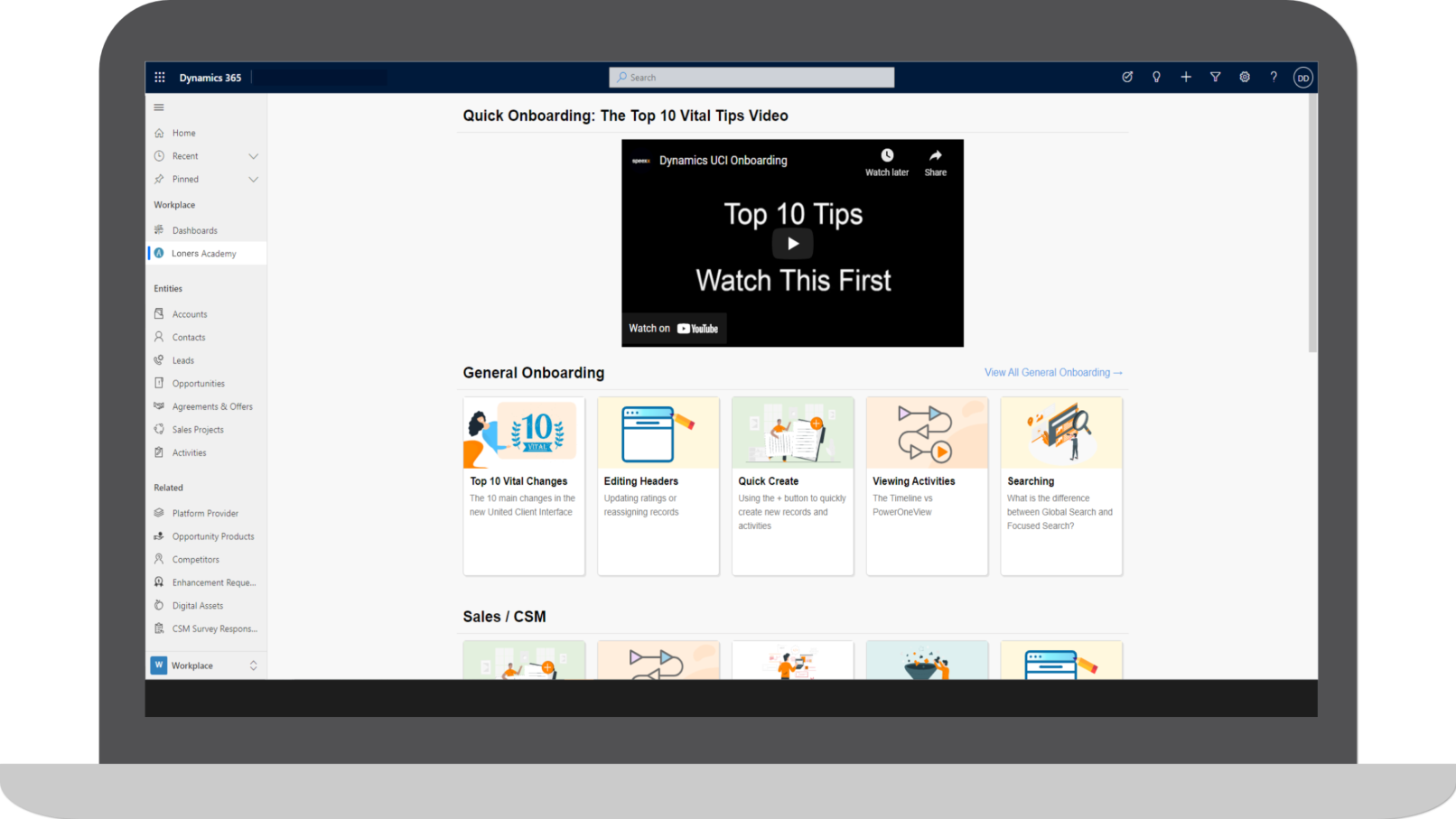 Solution, adapting Dynamics