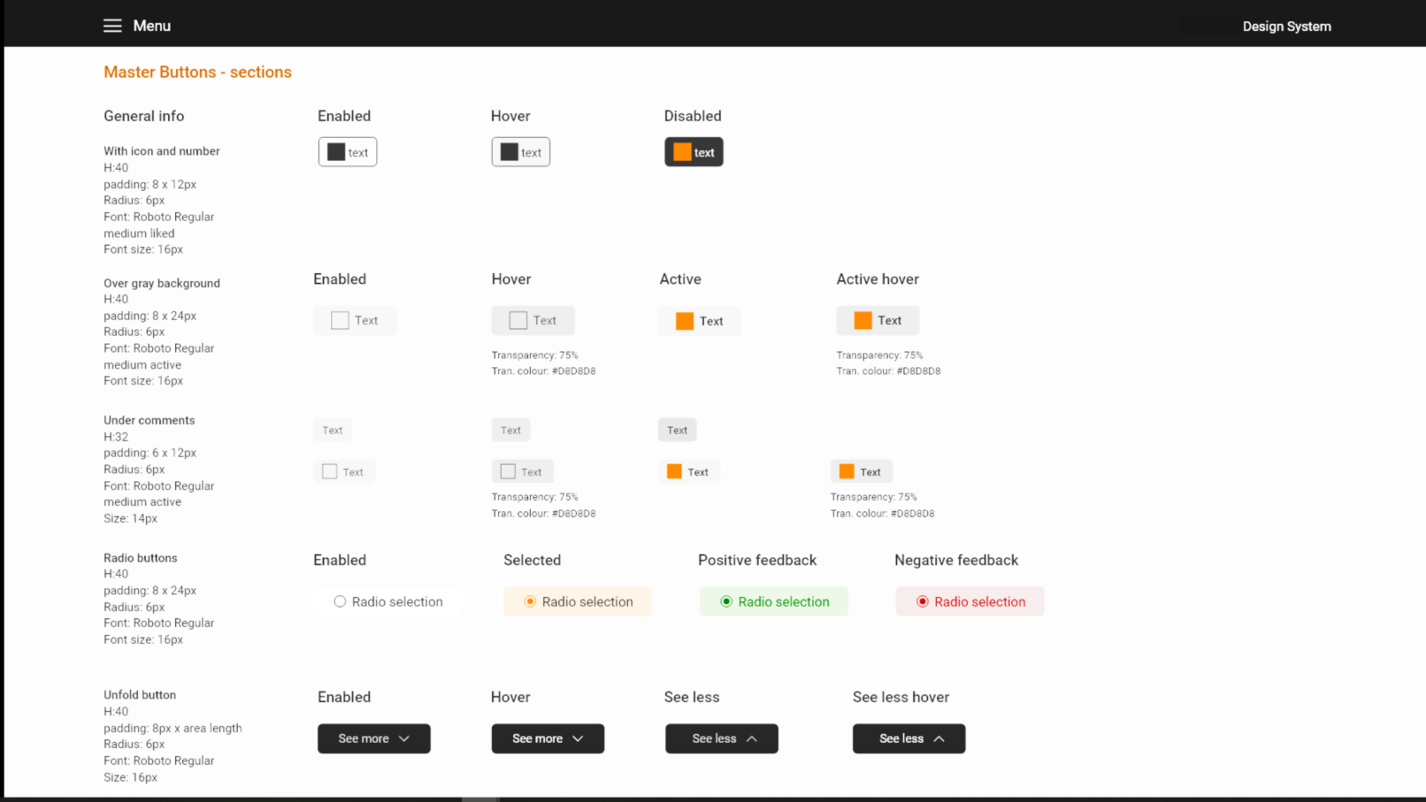 Secondary master buttons